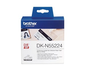 Papir, Fotopapir & Etiketter - Brother DKN55224 - black on white Roll (5.4 cm x 30.5 m) - DKN55224