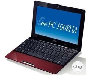 Bærbar PC - ASUS Eee PC 1008HA Red (Seashell) - 1008HA-RED034X