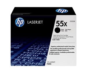 Printertilbehør blekk/toner - HP 55X / CE255X High Capacity Black Toner - Laser toner Svart - CE255X