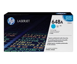 Printertilbehør blekk/toner - HP 648A / CE261A Cyan Toner - Laser toner Blå - CE261A