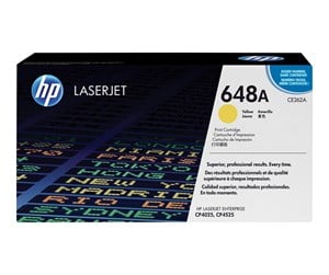 Printertilbehør blekk/toner - HP 648A / CE262A Yellow Toner - Laser toner Yellow - CE262A