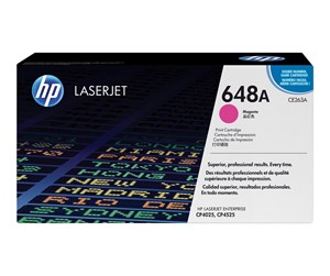 Printertilbehør blekk/toner - HP 648A / CE263A Magenta Toner - Laser toner Rød - CE263A