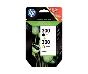 Printertilbehør blekk/toner - HP 300 / CN637EE - Combo Pack - Black - (Cyan Magenta Cyan) Ink - Blekkpatron Fargebasert tricolor - CN637EE