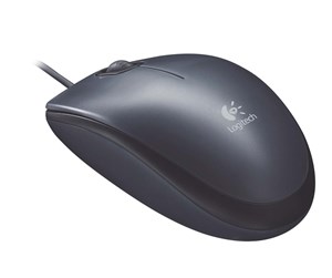 Mus - Logitech Mouse M100 - Mus - Optisk - 3 knapper - Svart - 910-001602