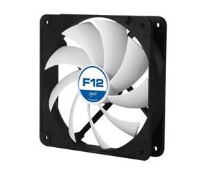 Kabinettvifte - Arctic Fan F12 120mm casefan 1350rpm - Kabinettvifte - 120mm - Svart med hvite vinger - 22 dBA - AFACO-12000-GBA01