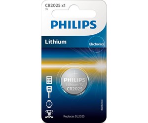 Batteri - Philips  Lithium CR2025 - CR2025/01B