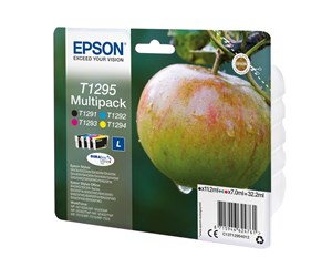 Printertilbehør blekk/toner - Epson T1295 Multipack 4-Pack Black/Yellow/Cyan/Magenta - Blekkpatron Svart, Cyan, Magenta, Gul - C13T12954012