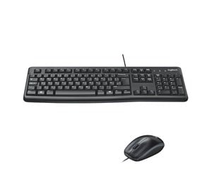 Tastatur - Logitech Desktop MK120 Nordic - Tastatur & Mussett - Nordisk - Svart - 920-002823