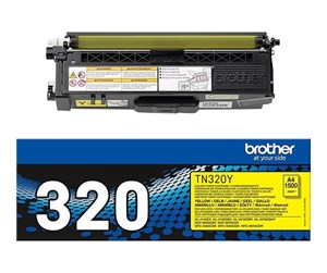 Printertilbehør blekk/toner - Brother TN320Y / TN 320Y Yellow Toner - Laser toner Yellow - TN320Y