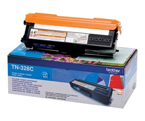 Printertilbehør blekk/toner - Brother TN328C / TN 328C - High Capacity Cyan Toner - Laser toner Blå - TN328C