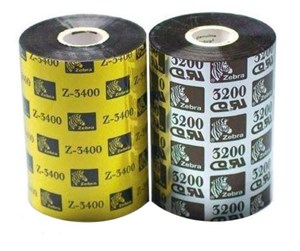 Printertilbehør blekk/toner - Zebra ribbon 3200 wax/resin - Fargebånd refill (termisk overføring) Svart - 03200GS06407