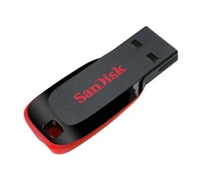 Minnepenn - SanDisk Cruzer Blade - Svart - 16GB - Minnepenn - SDCZ50-016G-B35