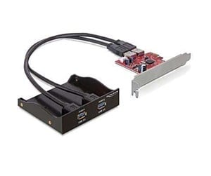 Kontroller - DeLOCK PCI-Express x1 kort USB 3.0 2xT - 61775