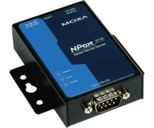 Nettverksutstyr - Moxa NPort 5110 1-Port RS-232 Device Server (0 to 55°C operating temperature) - NP5110