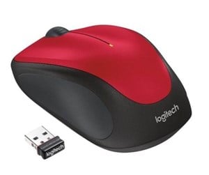 Mus - Logitech Wireless Mouse M235 - Mus - Optisk - 3 knapper - Rød - 910-002496