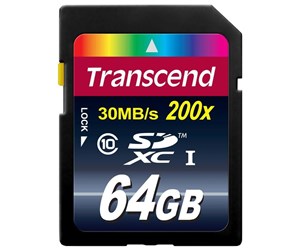 Minnekort - Transcend SDXC Memory Card - 64 GB - TS64GSDXC10