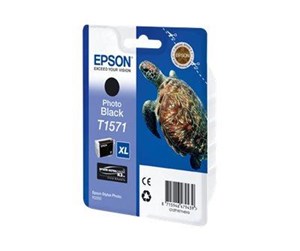 Printertilbehør blekk/toner - Epson T1571 Ink Cartridge - Photo Black - Blekkpatron Foto-sort - C13T15714010