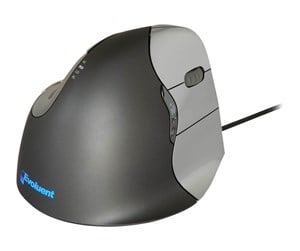 Mus - Evoluent VerticalMouse 4 - Vertical mouse - Optisk - 6 - Grå - VM4R