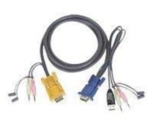 KVM-kabel - ATEN 2L-5302U - tastatur- / mus- / video- / lydkabel - 2L-5302U