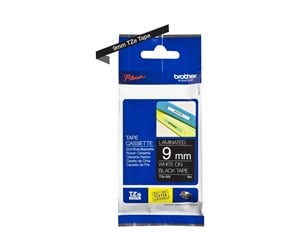 Papir, Fotopapir & Etiketter - Brother TZ e325 - White On Black - Roll (0.9 cm x 8 m) 1 Cassette(s) Laminated Tape - TZE325