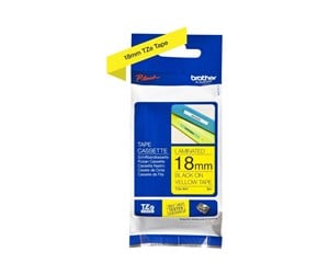 Papir, Fotopapir & Etiketter - Brother TZE641 Yellow/Black Tape 18mm - TZE641