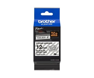 Papir, Fotopapir & Etiketter - Brother TZES131 - Black On Clear - Roll (1.2 cm x 8 m) - TZES131