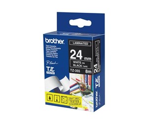 Papir, Fotopapir & Etiketter - Brother TZE355 - Laminated Tape - Roll (2.4 cm x 8 m) - TZE355