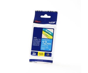 Papir, Fotopapir & Etiketter - Brother TZE535 - White on blue - Roll (1.2 cm x 8 m) - TZE535