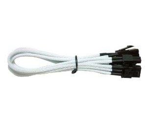 Strømkabel (ekstern) - NZXT 6 Pin to 8 Pin VGA Extension Cable 250mm - Wh - CBW-8V