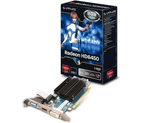 Grafikkort - Sapphire Radeon HD 6450 Low Profile - 2GB GDDR3 RAM - Grafikkort - 11190-09-20G