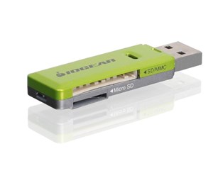 Flashminneadapter - IOGEAR SD/MicroSD/MMC Card Reader/Writer GFR204SD - kortlæser - GFR204SD