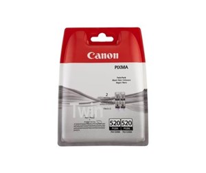 Printertilbehør blekk/toner - Canon PGI-520 / 2932B012 Black Twin Pack - Blekkpatron Svart - 2932B012