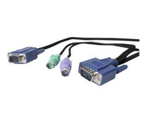 KVM-kabel - StarTech.com 3-in-1 Ultra Thin PS/2 KVM Cable - kabel til tastatur / video / mus (KVM) - SVECON6