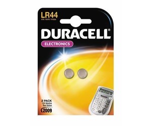 Batteri - DURACELL ELECTRONICS LR44 2PK - LR44 KNAP