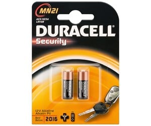 Batteri - DURACELL SECURITY MN21 12V 2PK - 5000394203969