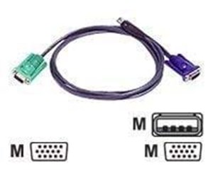 KVM-kabel - ATEN KVM-kabel SPHD15 han til HD15 han & USB Typ - 2L-5201U