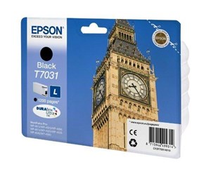 Printertilbehør blekk/toner - Epson T7031 L Ink Cartridge - Black - Blekkpatron Svart - C13T70314010