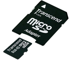 Minnekort - Transcend flashhukommelseskort - 8 GB - TS8GUSDHC10