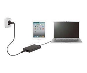  Bærbar PC - Lader - Targus Compact Charger for Laptop & USB Tablet - strømforsyningsadapter - APA042EU