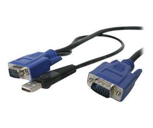 KVM-kabel - StarTech.com 2-in-1 Ultra Thin USB KVM Cable - video / USB kabel - SVECONUS15