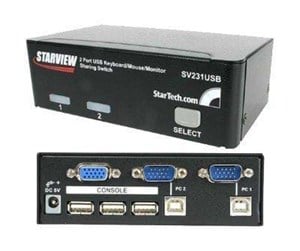 KVM-switch - StarTech.com 2 Port Professional USB KVM - SV231USBGB