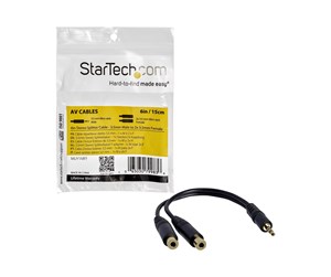 Diverse kabel - StarTech.com Stereo Splitter Cable 3.5mm - MUY1MFF