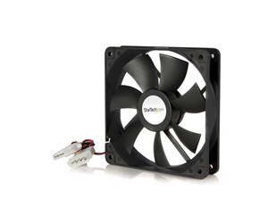 Kabinettvifte - StarTech.com 120x25mm Dual Ball Bearing Computer Case Fan w/ LP4 Connector - Kabinettvifte - 120mm - Svart - FANBOX12