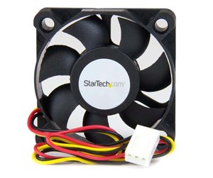 Kabinettvifte - StarTech.com 50x10mm Replacement Ball Bearing Computer Case Fan TX3/LP4 Connector - Kabinettvifte - 50mm - Svart - FAN5X1TX3