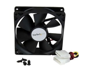 Kabinettvifte - StarTech.com 92x25mm Dual Ball Bearing Computer Case Fan w/ LP4 Connector - Kabinettvifte - 92mm - Svart - FANBOX92