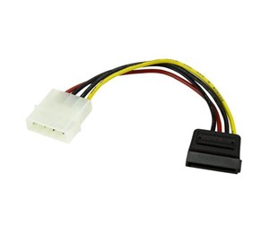 Strømkabel (intern) - StarTech.com 6in 4 Pin LP4 to SATA Power Cable Adapter - SATAPOWADAP