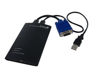 KVM-switch - StarTech.com KVM Console to USB 2.0 Portable Laptop Crash Cart Adapter - KVM switch - 1 porte - NOTECONS01