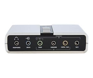 Lydkort - StarTech.com 7.1 USB Audio Adapter Sound Card with SPDIF Digital Audio - ICUSBAUDIO7D