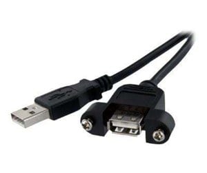 USB - StarTech.com 1 ft Panel Mount USB Cable - USBPNLAFAM1