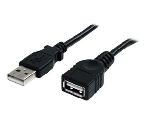 USB - StarTech.com USB 2.0 Extension Cable A to A - USBEXTAA3BK